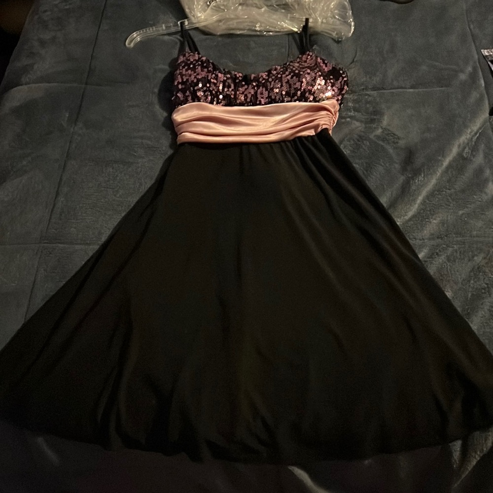 Pink sparkly formal dress